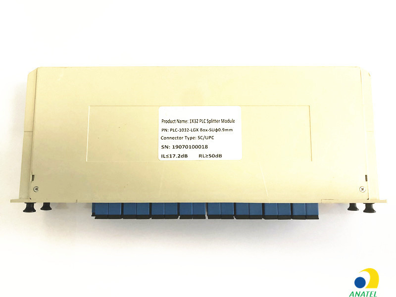 1x32 Plug-in Type SC UPC Fiber Optical PLC Splitter